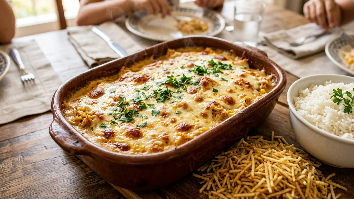 Fricassê de Frango Cremoso com Batata Palha (O Clássico do Almoço de Domingo)